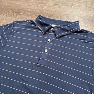 KJUS Polo Mens 54 XL Blue Active Stretch UPF Performance‎ Wicking Fitted Golf